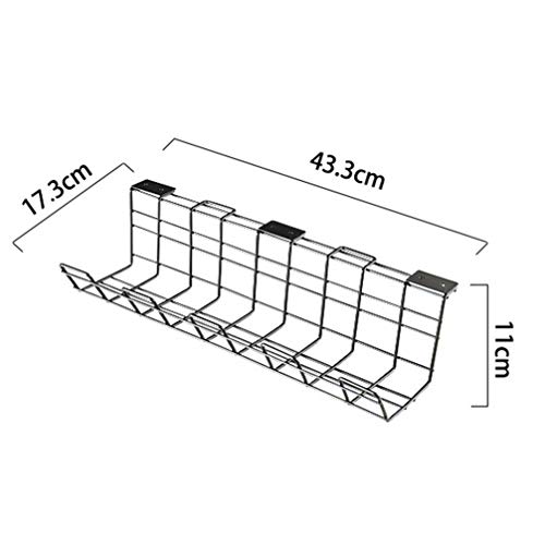 UPKOCH Sob a Mesa Bandeja de Gerenciamento de Cabos Cabo De Fio De Metal Cesta De Rack de Armazename