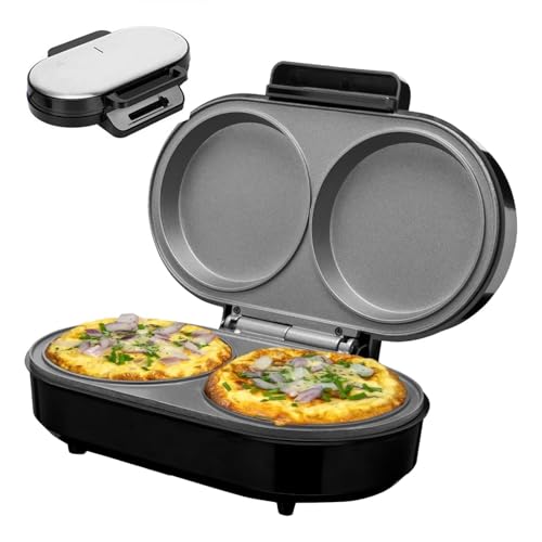 Machine omelette XL double plaques profondes antiadhésives faciles à nettoyer