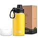 koodee Gourde Isotherme Enfant, Gourde Inox Thermos 350ml, Bouteille Isotherme Anti Fuite Reutilisable sans BPA, pour Sport, Gym, Voyage, Randonnée, Enfant