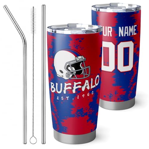 Image of ANTKING Buffalo Tumbler 20oz Travel Mug Custom Number Name Gifts