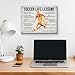 Soccer Poster Canvas Wall Art Home Decor, Soccer Life Lessons Inspirational Canvas Print Painting Ready to Hang, Soccer Gifts for Men - Easel & Hanging Hook 12x15 Inch