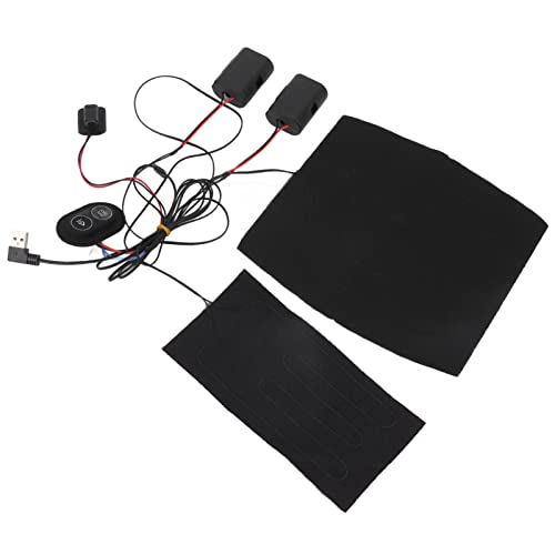 Tyenaza Almohadillas Térmicas Eléctricas, Masaje por Vibración Película Térmica USB Reemplazo Calentador Eléctrico para Cuello, Espalda, Abdomen, Calefacción Lumbar
