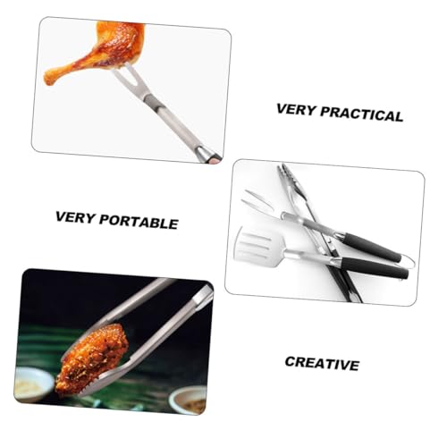 Set de herramientas para parrilla BBQ DOITOOL acero inoxidable miniatura 2
