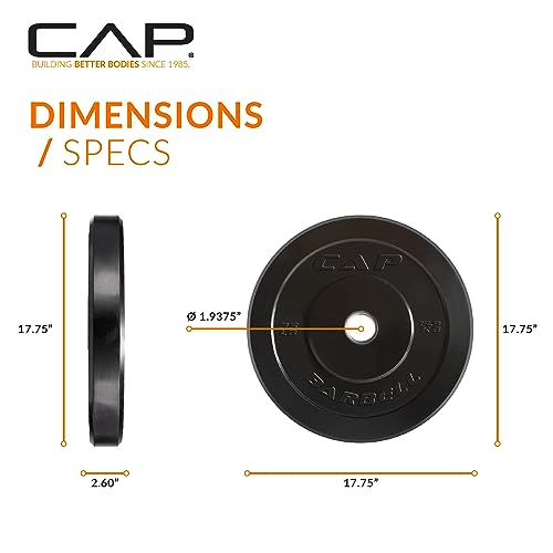 Image of CAP Barbell Rubber Olympic Bumper Plate | Multiple Options /Colors