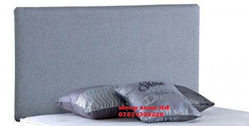 mm08enn LUXURY VICTORIA BED HEAD IN LINEN FABRIC 26" TALL (6ft super king size, light grey)