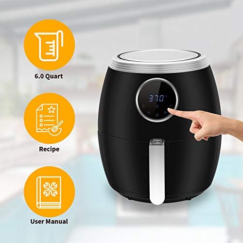 [아마존 할인 초특가 정보] R.W.FLAME Air Fryer 6.0 Quart 1500 Watts, Digital