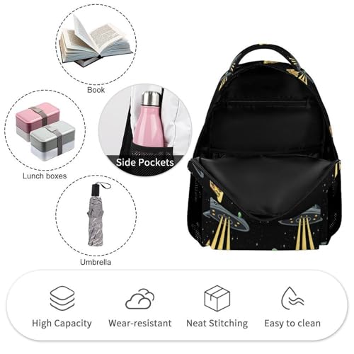 Aalien Love Sandwich Travel Backpack Casual Daypack Shoulder Bag with Adjustable Shoulder Straps3