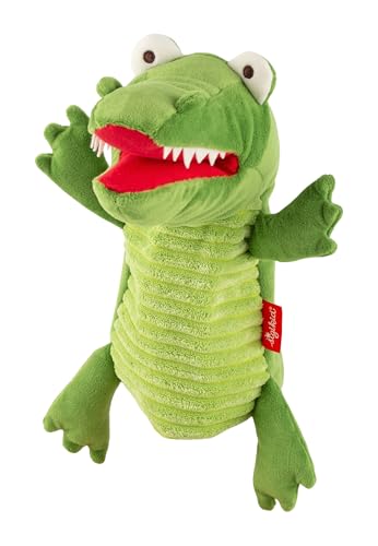 SIGIKID 42756 Handspielpuppe Krokodil My Little Theatre Mädchen und Jungen Babyspielzeug empfohlen ab 1 Jahr grün, 15 x 17 x 24