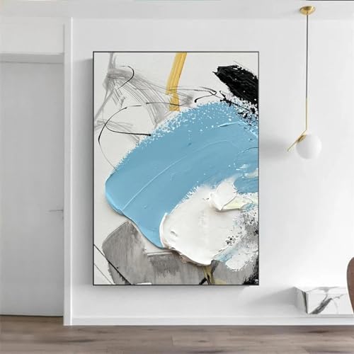 Texture abstraite blanche pour moderniser un mur vide affiches bleues KEBIA