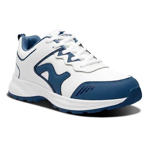 Image of BRUTON Air Force-628 Men's Running Shoes | Lightweight Sports Shoes for Men | Comfortable Walking Jogging Gym Shoes | Breathable Lace-Up Training Footwear