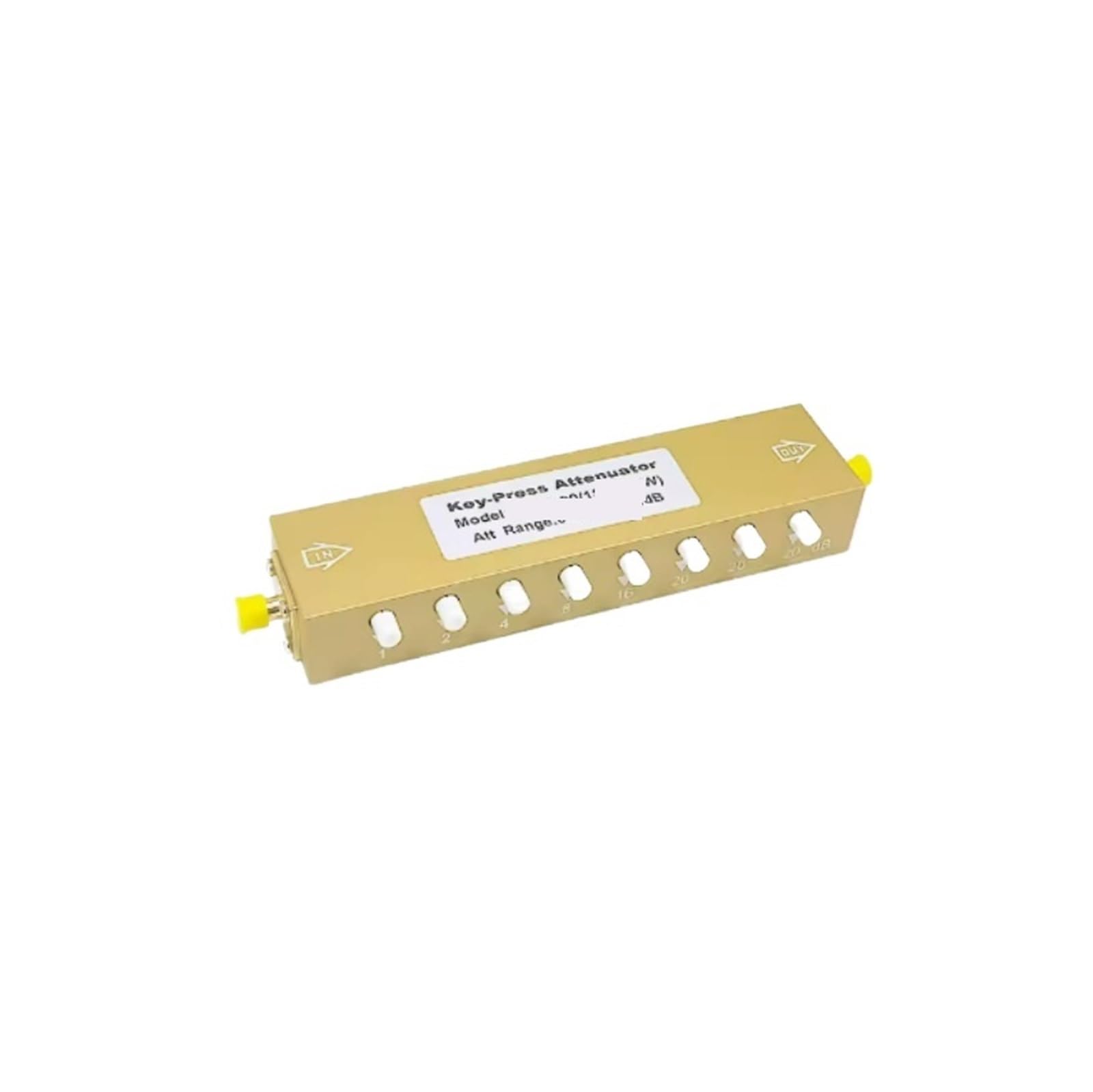 Attenuatore regolabile Attenuatore regolabile con pulsante tipo SMA/N 0-90dB/60dB/30dB/35DB passo 4G 2W/5W DC-4GHz 3Ghz(N DC-4G 2W 0-60DB)