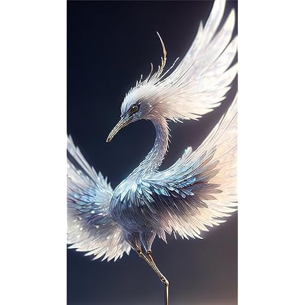 5D Diamond Painting Gru animali 55x100cm, DIY Kit di Pittura per Diamanti per Bambini Adulti, Pieno Diamante Cristallo Pittura Digitale Arte Strass Ricamo kit completo, per Decorazione Casa K-20