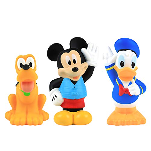 Image of Disney Junior Mickey Mouse Bath Toy Set, Includes Mickey Mouse, Donald Duck, and Pluto Water Toys, Kids Toys for Ages 3 Up by Just Play