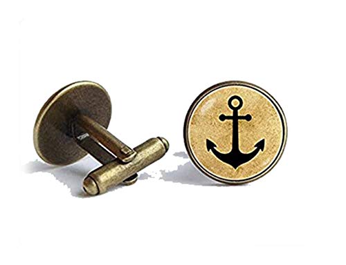 Mancuernillas Nauticas con Ancla para Hombre miniatura 1