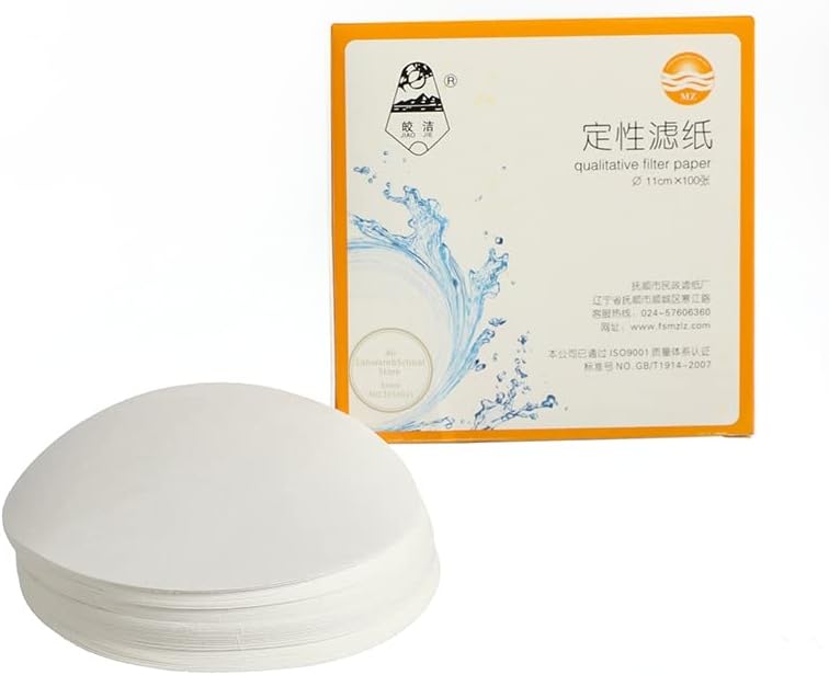200Pcs (Two Packs) Fast/Medium/Slow Speed qualitative Filter Paper for lab Funnel use Dia 7/9/11/12.5/15/18cm (Size : 12.5cm Fast Speed)