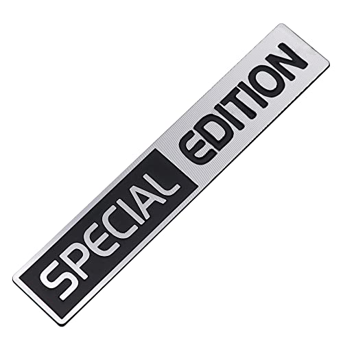 Image of 1x Special Edition Emblem 3D Auto Racing Sport Badge Rear Trunk Sticker Side Fender Decal Nameplate (Chrome Black)