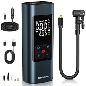 Neakhmer Mini Compresor De BaterÃ­a Bomba De Aire: Bomba De Aire ElÃ©ctrica De 150 PSI, con FunciÃ³n De Desinflado, Bomba PortÃ¡til para Coche, Moto, Bicicleta