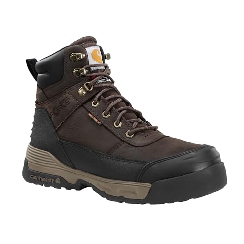 Carhartt Men's FX6393-M Force HD 6' Waterproof Insulated Composite Toe Work Boot, Dark Brown - 11 Wide