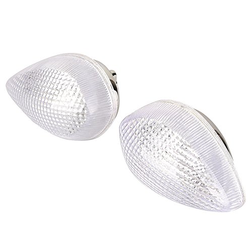 Bacar LED Motorcycle Turn Signals Lights Blinker Indicator Lamp for Yamaha YZF R1 2009-2010, FZ1/R6S 2006-2010, FZ6 2004-2009, R6 2003-2005, R1 2002-2006, Clear Lens