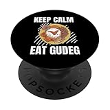 Gudeg im Retro-Look Keep Calm Eat Gudeg, Vintage-Grunge-Liebhaber PopSockets mit austauschbarem PopGrip