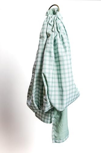 Her Birth Doula Baby Carrier| Durable And Comfortable Green Checkered Baby Sling Carrier thumb #5