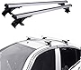 PARTOL Universal Roof Rack Crossbars 48' Aluminum Roof Rail Cross Bar Luggage Rack Cargo Carrier with 3 Pair of Mounting Clamps Fit Most Vehicle Car SUV Without Roof Side Rails