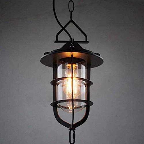 Lustre bougie loft industriel en fer rétro pour sublimer une pièce haute de plafond sombre