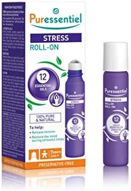 Puressentiel Rest & Relax Stress Roll-On - 5 ml - Stress & Tension Reliever Stick Rollerball - Nervousness Relief - Soothing, Calming, Relaxing Pure & Naturally Calming Essential Oils - Aromatherapy