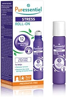 Puressentiel Rest & Relax Stress Roll-On - 5 ml - Stress & Tension Reliever Stick Rollerball - Nervousness Relief - Soothing, Calming, Relaxing Pure & Naturally Calming Essential Oils - Aromatherapy