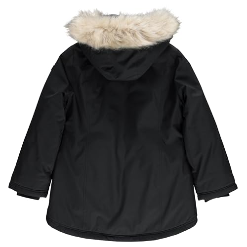 Image of Juicy Couture Girls Coat, Faux Fur Hooded Winter Jacket, Warm Padded Parka Hoodie, Kids Heavyweight Winter Coat