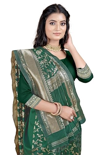 Image of Women's Banarasi Saree Pure Kanjivaram Silk Saree Soft Party Saree collections With Blouse Piece for Wedding saree