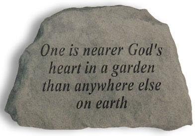 Kay Berry- Inc. 41920 One Is Nearer Gods Heart In A Garden - Garden Accent - 6.5 Inches x 4.5 Inches x 1.5 Inches