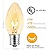 Brightown 25 Pack C9 Incandescent Light Bulbs, Christmas C9 Replacement Bulbs for Christmas String Lights, Christma Tree, Indoor Outdoor Holiday Decor, E17 Intermediate Base, 7 Watts, Clear