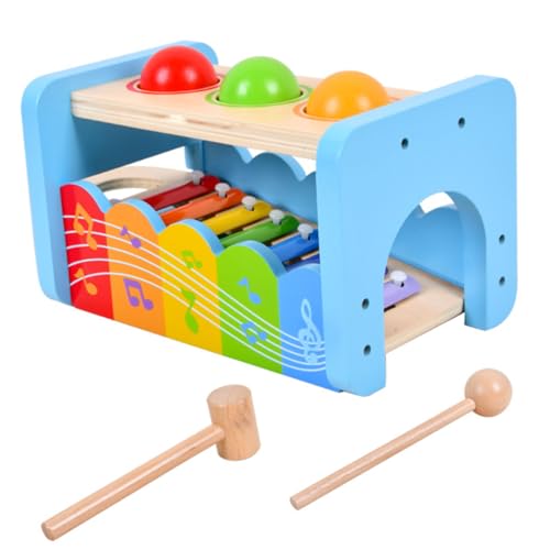 FAVOMOTO 1 Conjunto Brinquedo De Percussão Musical Brinquedos Educativos Musicais Brinquedos Martelo
