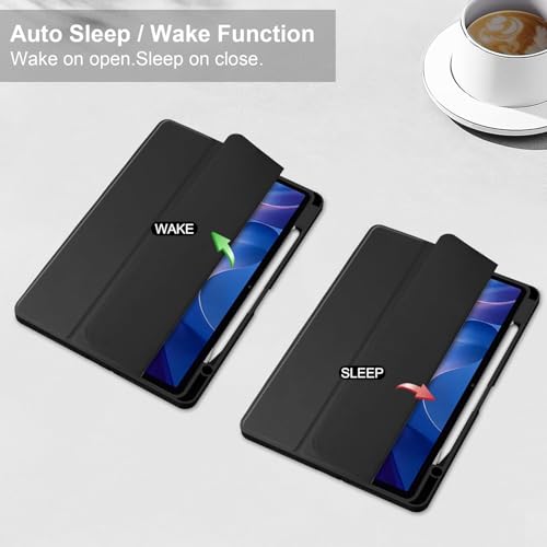 Image of ProElite Case Cover for Xiaomi Redmi Pad 2 11 inch Cover, Transparent Flip Case for Xiaomi Redmi Pad 2 11 inch Case Cover with Pen Holder, Flowers