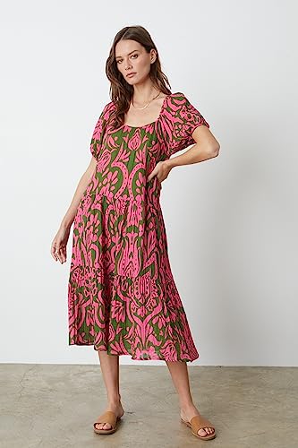 Velvet by Graham & Spencer Women's Madilyn Henna Cotton Gauze Dress2