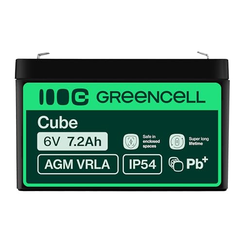 Green Cell AGM 6V 7,2Ah VRLA Bleiakku für Kassen, Waagen, Kinderspielzeug – Ansicht 3