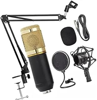 Imports Microfone Condensador Bm800 + Pop Filter + Aranha + Braço Articulado 4051 - Opção com menor preço
