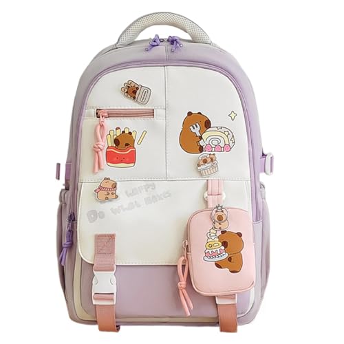 Sac à dos capybara dessin animé pour sorties et excursions
