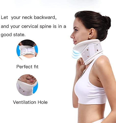 Collare cervicale – Supporto stabilizzatore per collo e testa per alleviare il dolore al collo rigido, tutore regolabile per la cura delle ossa e supporto per il collo