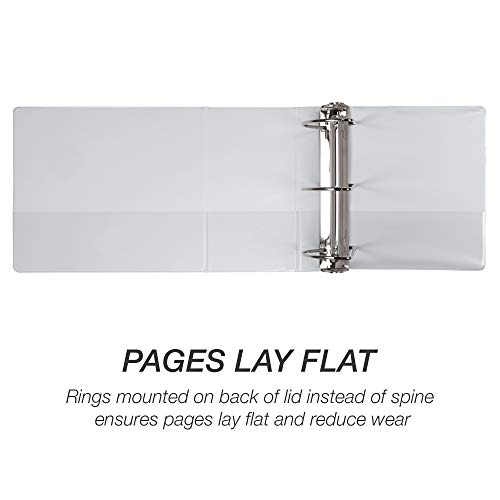 Image of Samsill Durable 6 inch 3 Ring Binder, Locking D Ring 100% Recycled Chipboard, White, Pallet of 120 Binders in 20 Cartons