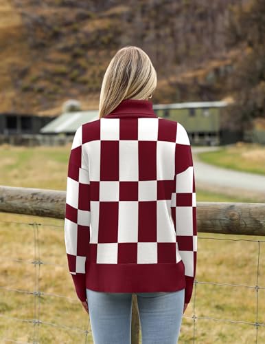 Image of Zeagoo Women's Turtleneck Sweater 2026 Fall Winter Chunky Knitted Pullover High Low Hem Trendy Basic Jumper Top