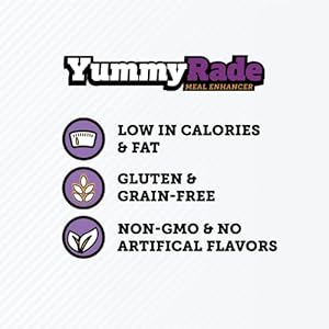 Yummyrade  Pet Meal Topper for Dry Canine Meals  Cat Meals | More Healthy Gravy Meal Enhancer  Tasty Low Calorie | Grain Free Rooster Flavored | Tasteboosting Gravy Topper Pets Love | 250ml X 10  Cucciolini Doodles Yummyrade  pet meal topper for dry canine meals  cat meals | more healthy gravy meal enhancer  tasty low calorie | grain free rooster flavored | taste boosting gravy topper pets love | 250ml x 10   cucciolini doodles