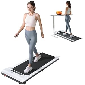 UMAY Walking Pad 512, Under Desk Treadmill with Incline 512N, Small Treadmill P1, Ultra Quiet Walking Treadmills for Home Office with Remote Control, SPAX APP and LED Display, Installation-Free