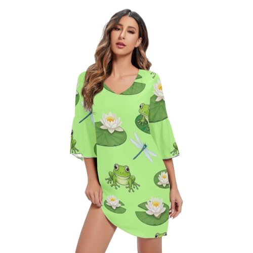 Robe courte en mousseline légère pour rester élégante sous la chaleur