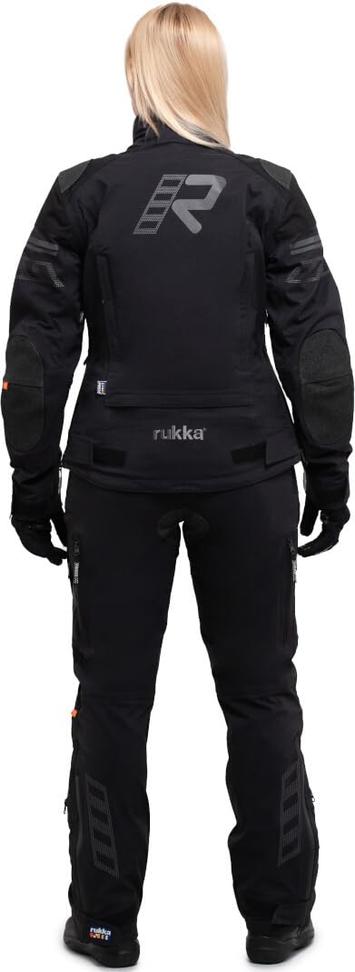 Rukka Armatou-R wodoodporna damska kurtka tekstylna motocyklowa, czarny, 48