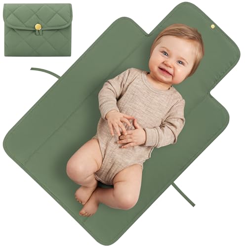 Beautiful Padded Changing Pad – Portable, Soft and Easy to Clean Diaper Changing Mat for Babies – The Perfect Lightweight & Foldable Pad for Traveling