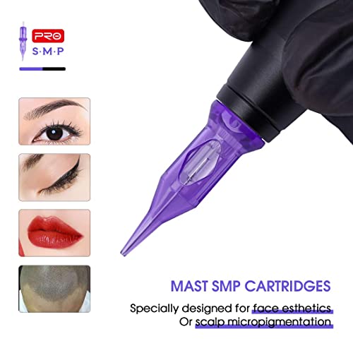 Image of Mast Pro Smp Professional Cartridges Tattoo Needles 1 Round Liner 0.2MM Needles for Permanent Makeup Hair Scalp 0601RL