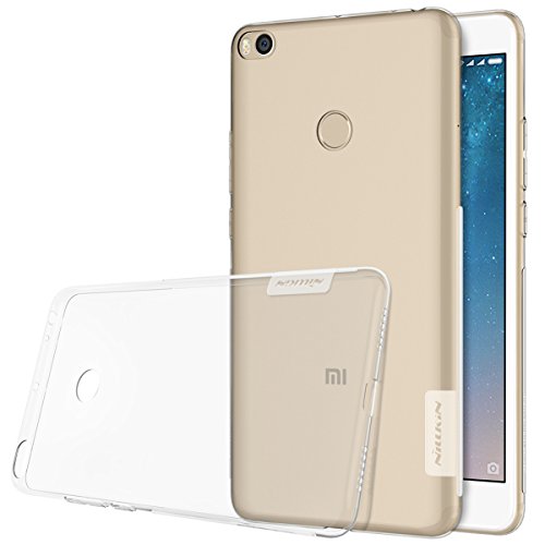 Nillkin Nature- Funda Xiaomi Mi Max 2, Carcasa trasera Mi Max 2 Protector Bumper Antideslizante de Gel TPU para Xiaomi Mi Max 2 Ultra Slim Cover Case - Transparente