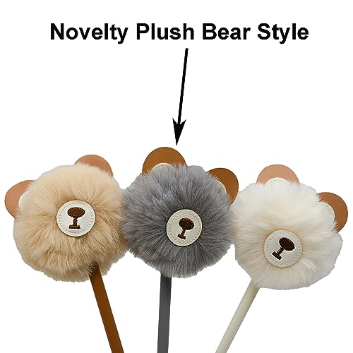 Set 6 Bolígrafos Peluche Oso Negro Punta 0.5 mm miniatura 3